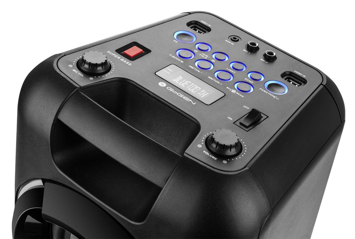 Głośnik Bluetooth Mikrofon Karaoke 2xUSB AUX GoGEN Marka GoGEN