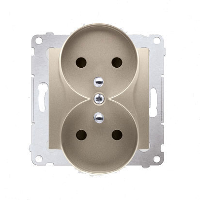 SIMON54 DGZ2MZ.01/44 gniazdko podwójne z/u