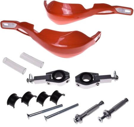 Handbary osłony dłoni rąk LEOSHI POMARAŃCZOWE KTM