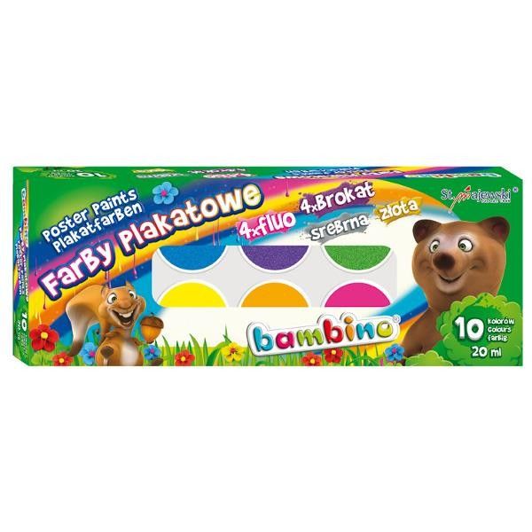 farby plakatowe 10kol. mix 1956 BAMBINO — 3