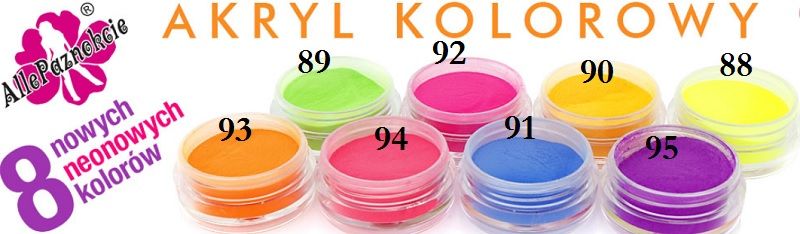 slay amerykański AKRYL KOLOROWY 30 g gram akryl Marka JafraNails