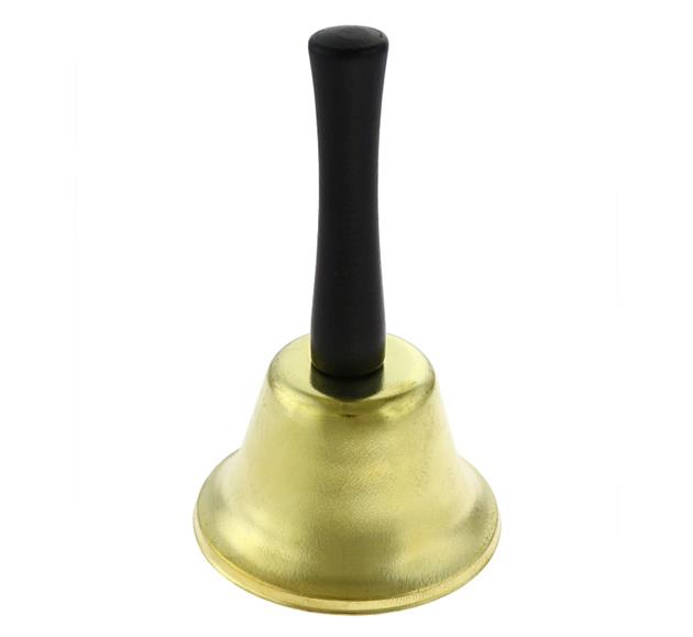 

Złoty metalowy dzwonek dla Świętego Mikołaja Sw