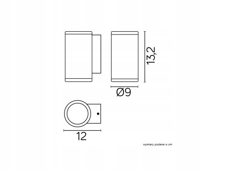 Kinkiet ogrodowy Su-ma Adela Midi Zasilanie sieciowe