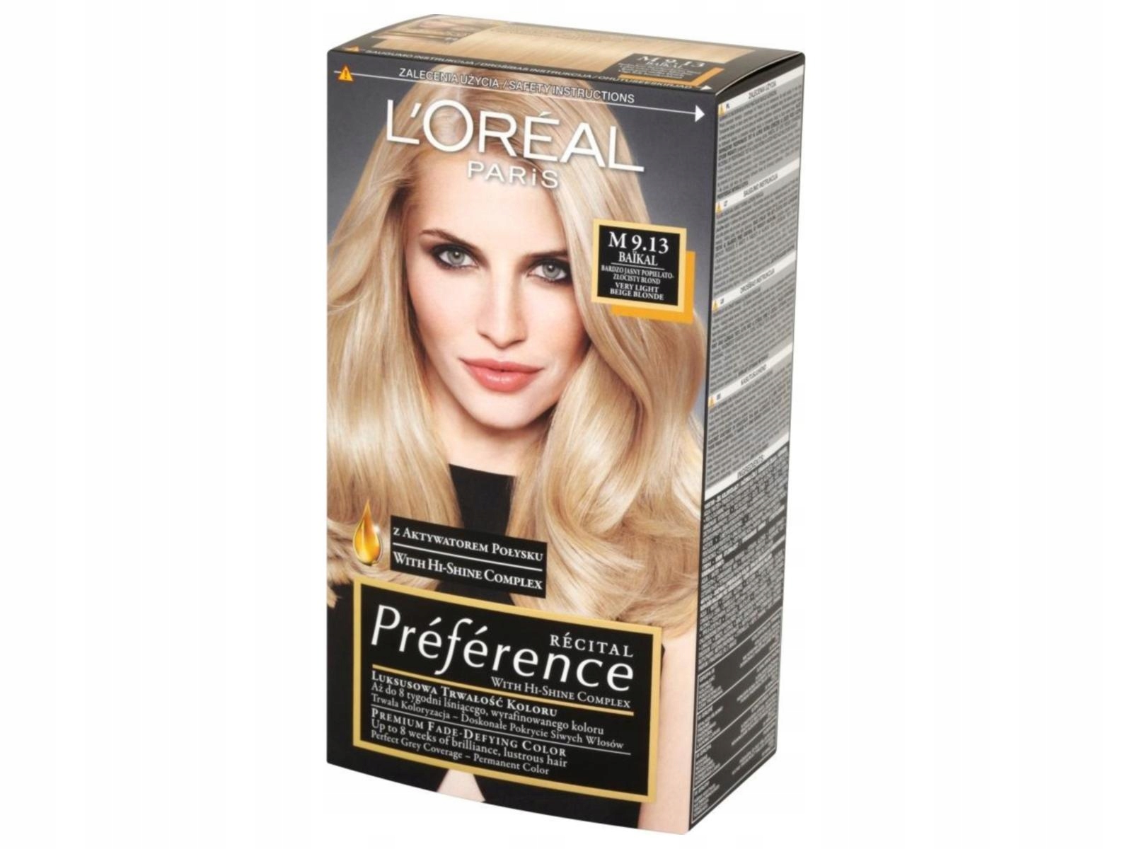 

Farba Loreal Recital Preference 9.13 Blond Baikal
