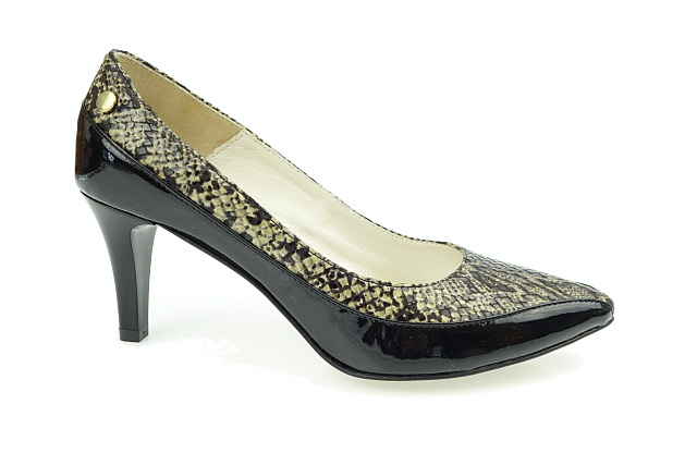 Prestige 880 Černý Lak Hadice Kůže Levně vel. 39