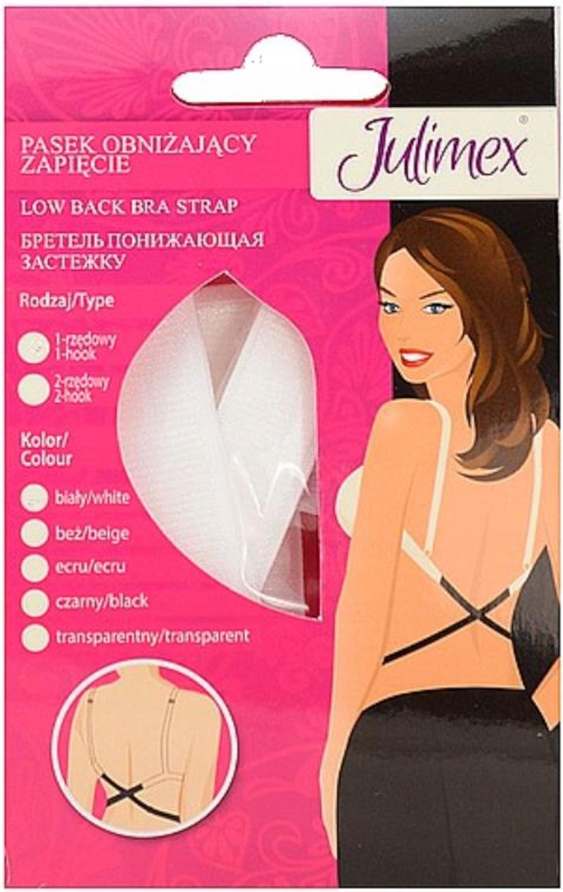 

Pasek obniżający zapięcie 1-rzędowy Ecru Julimex