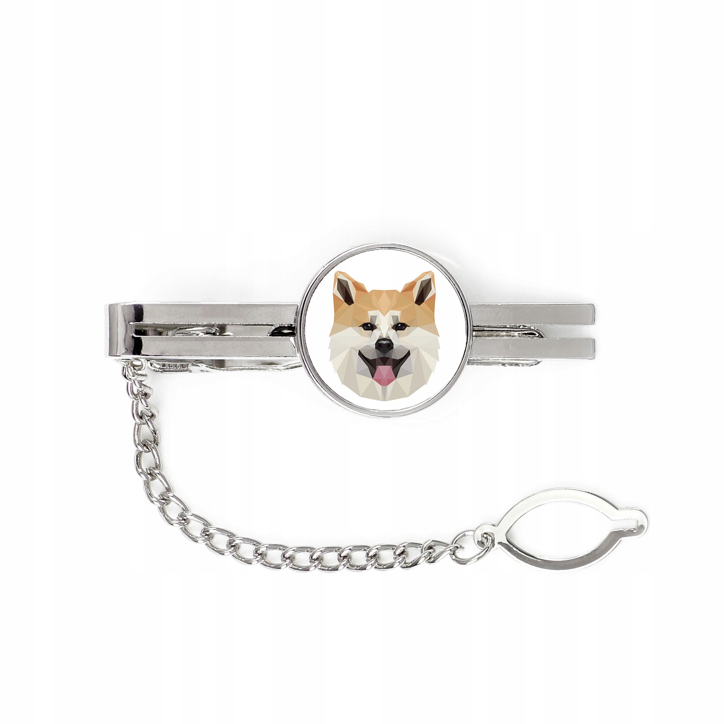 

Akita Inu pies geometryczny Spinka do krawata