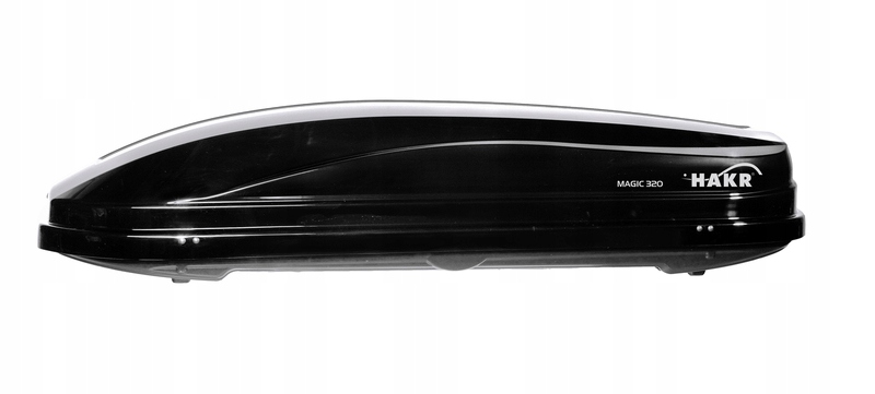 Box dachowy bagaznik na dach Hakr Magic 320 czarny Opening unilateral