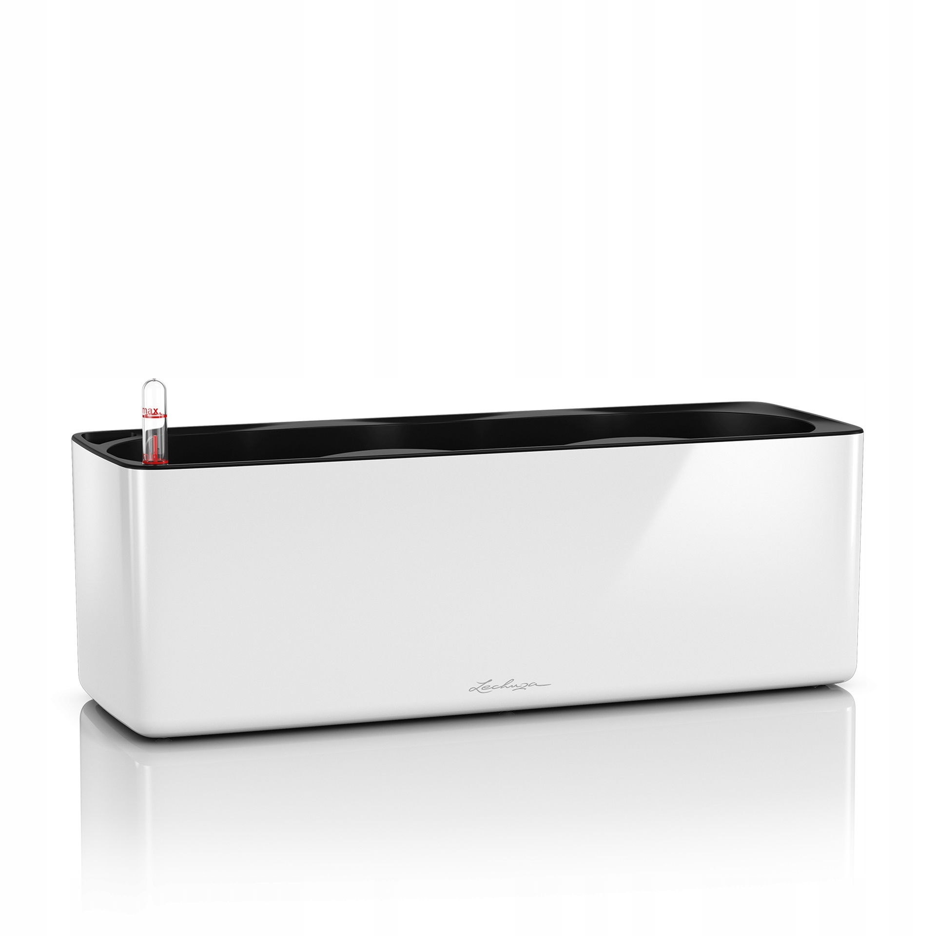 

Donica Lechuza Cube Glossy Triple Biały