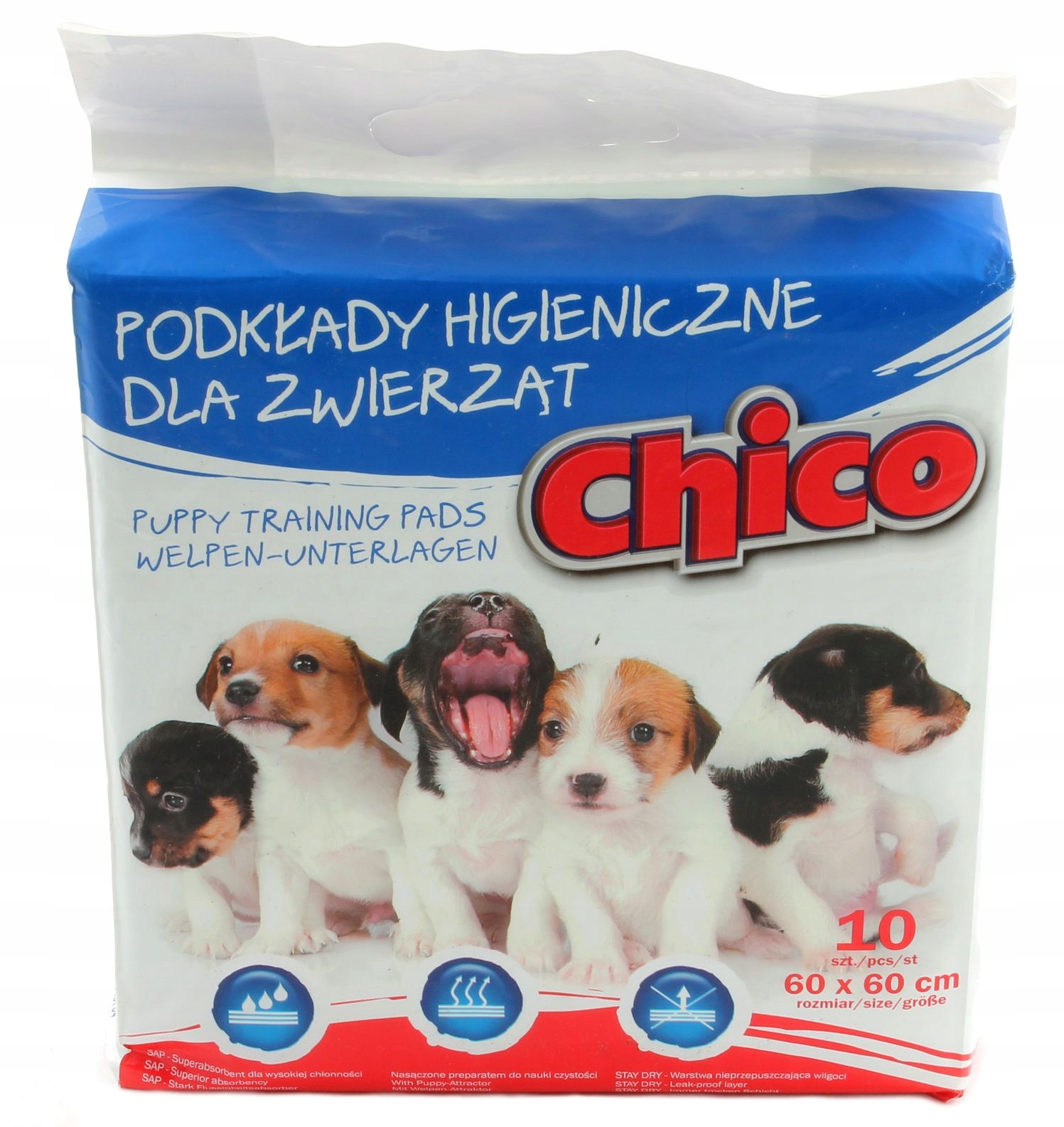 

Chico Podkłady Maty do nauki 60x60 10szt Wabik