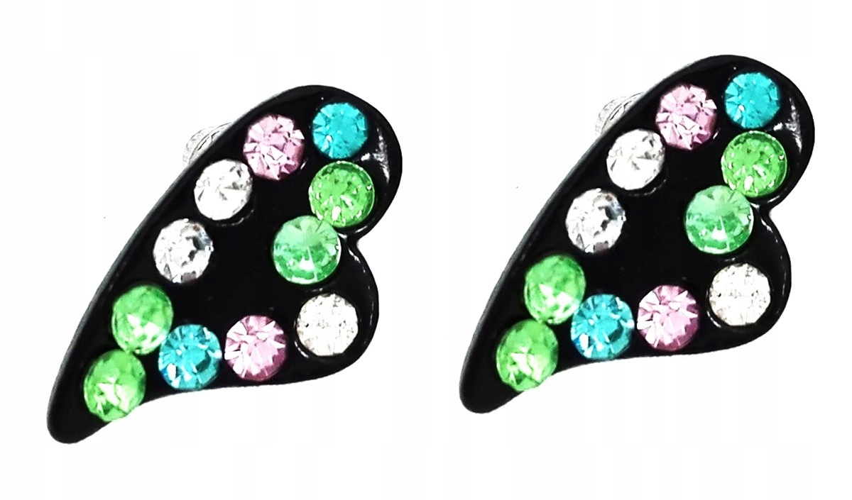 

Kolczyki serca serduszka z cyrkoniami serce