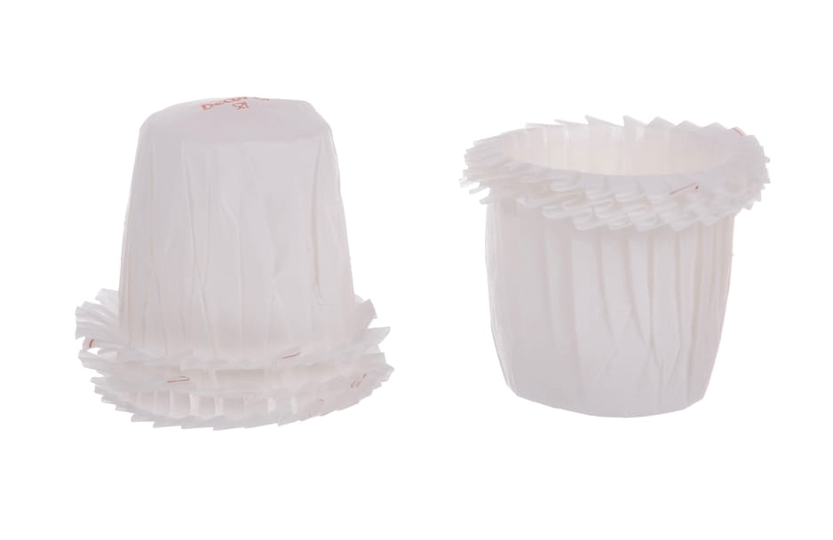 

Mini papilotki marszczone Białe 30x35mm 35szt Deco
