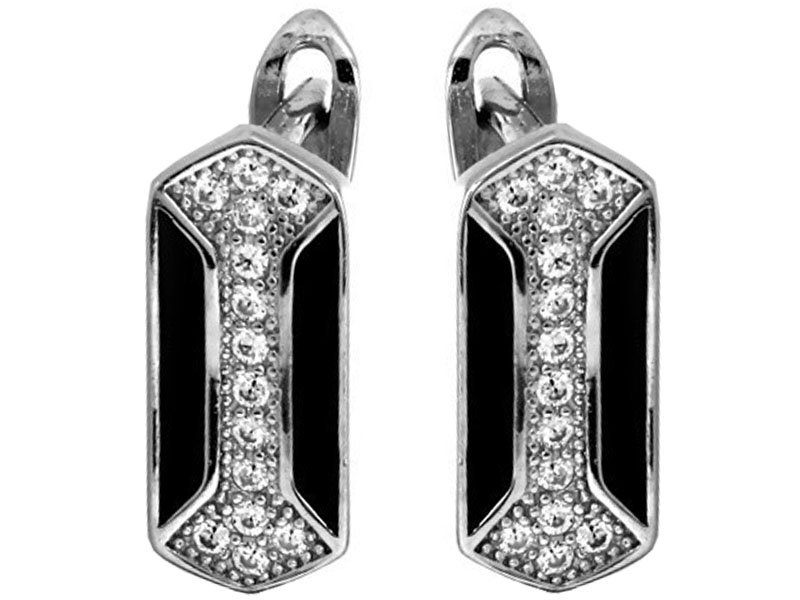 

925 Srebrne Kolczyki Z Cyrkoniami Angielskie Hit