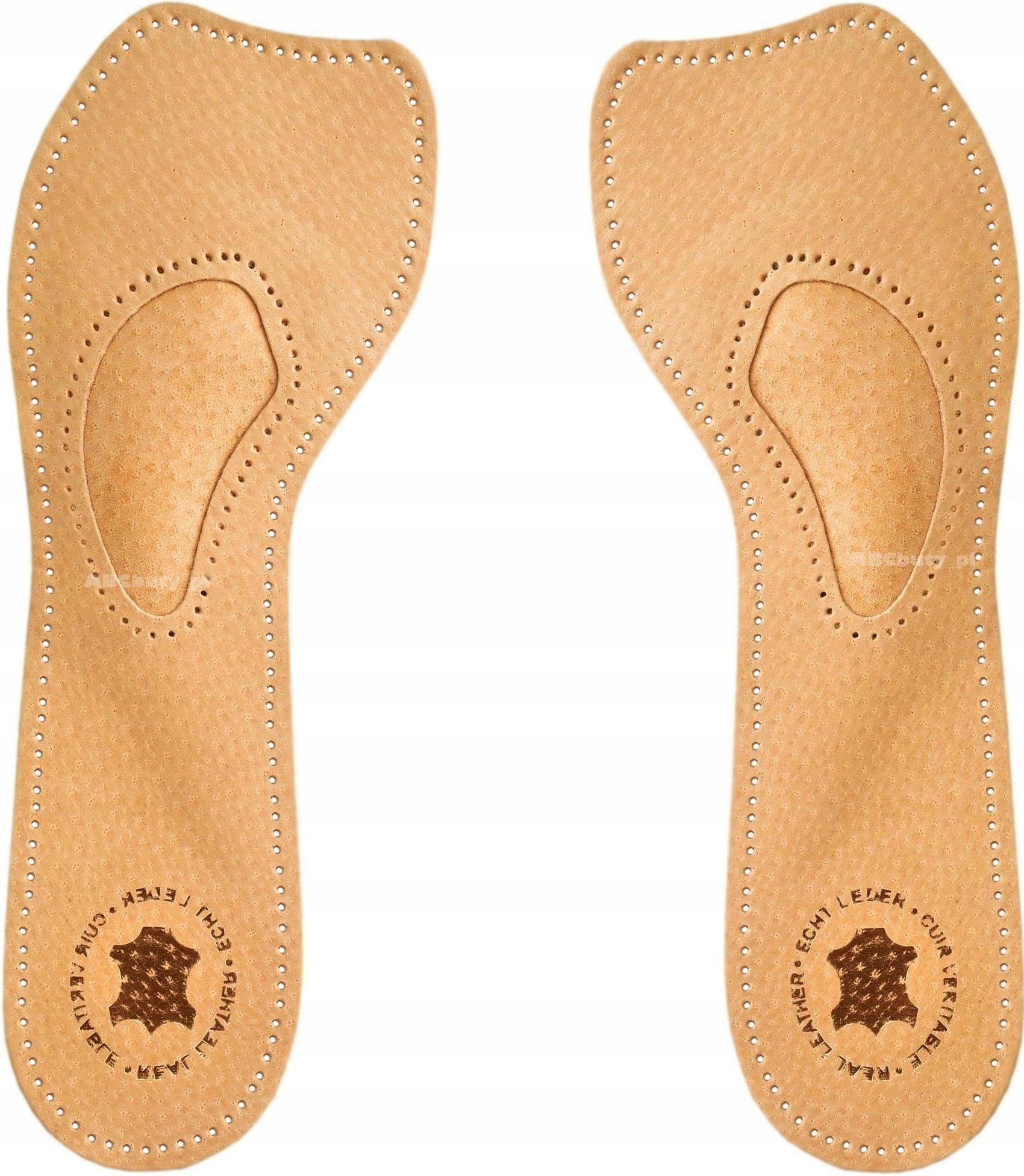 G9-77 SKÓRZANE WKŁADKI DO BUTÓW DAMSKICH SZPILEK SANDAŁÓW NA OBCASIE 40/41 Waga produktu z opakowaniem jednostkowym 0.1 kg