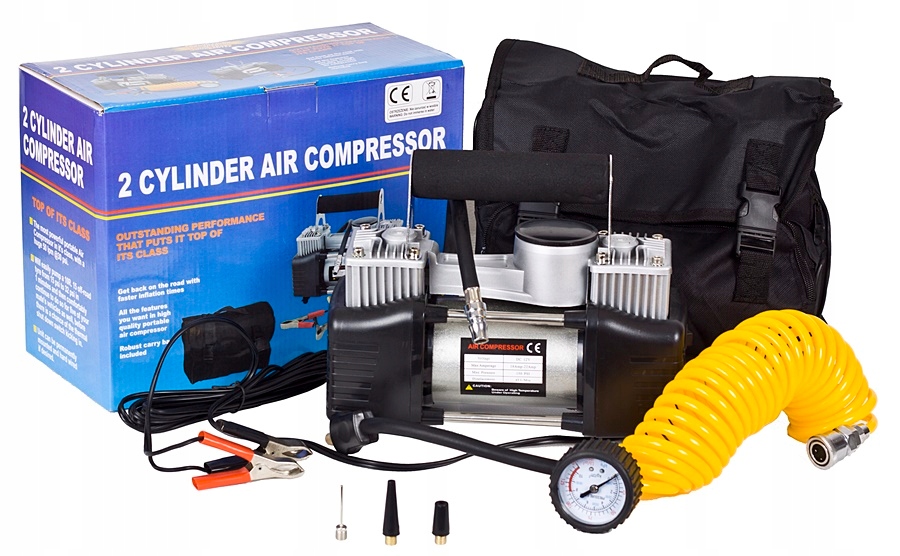 АВТОМОБИЛЬНЫЙ КОМПРЕССОР С ДВОЙНЫМ ПОРШНЕМ 12V