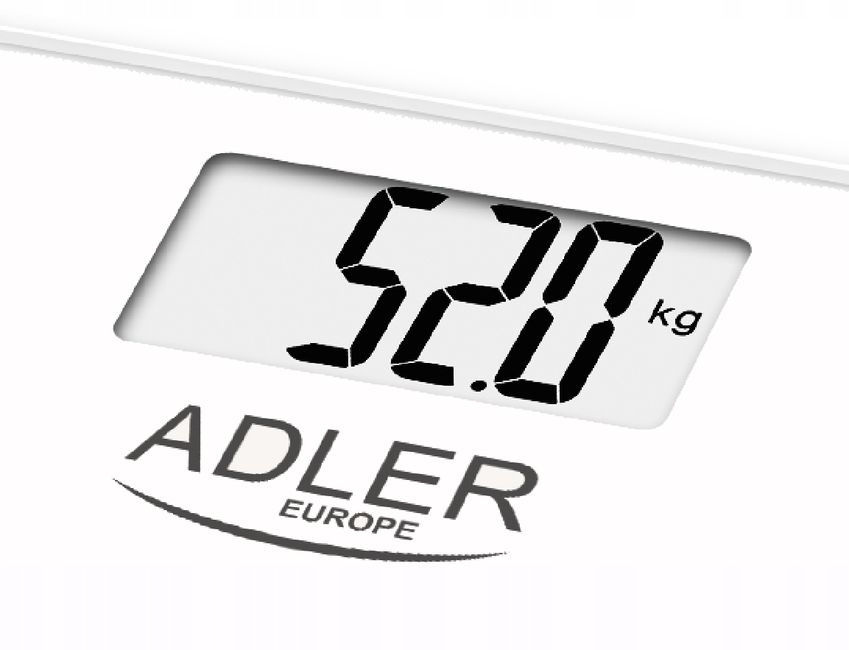 WAGA ŁAZIENKOWA UDŹWIG 180kg LCD BIAŁA ADLER Kod producenta ad8164