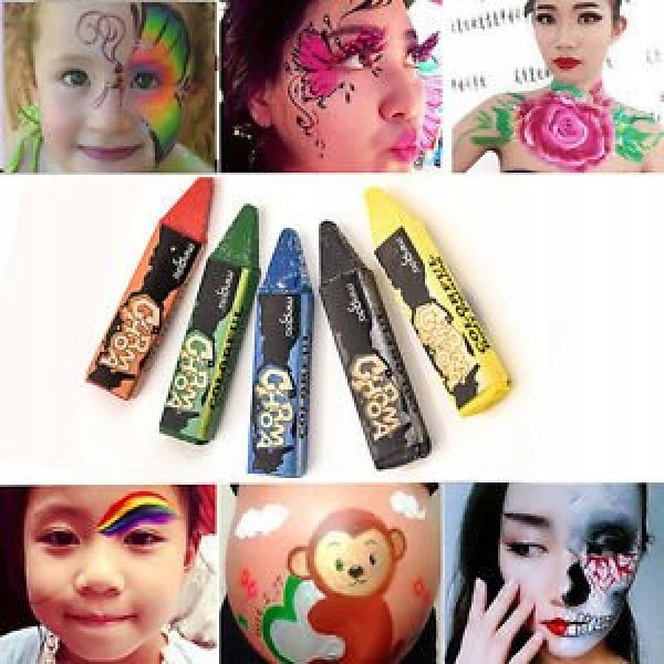 

Kredki Do Malowania Twarzy Ciała Zestaw 6 Kolorów