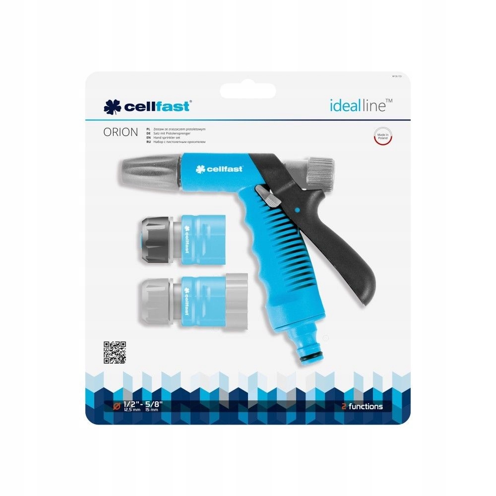 

Zestaw ze zraszaczem pistolet Cellfast 1/2"ID