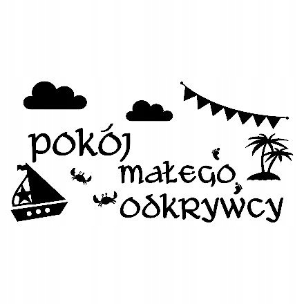 

Napis na ścianę chłopca Pokój małego odkrywcy 240