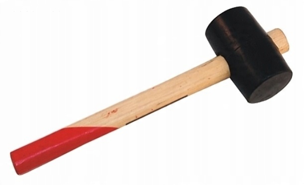 

Młotek Gumowy 1250G Trzonek Drewniany 90mm Młotki