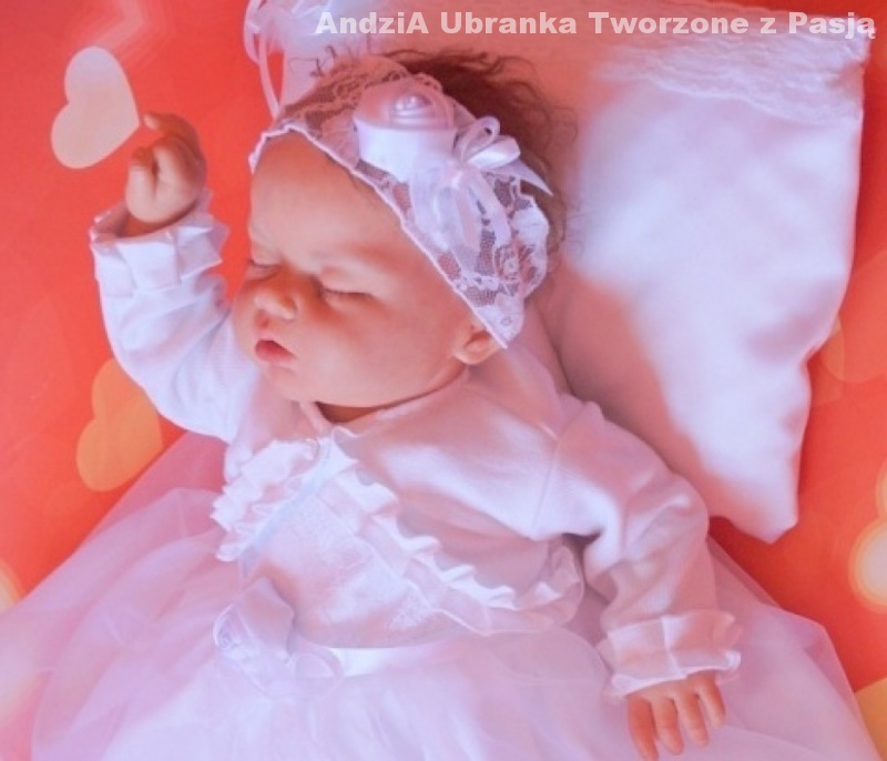 BOLERKO - SWETEREK BIAŁY RÓŻOWY do CHRZTU 62-68 Rodzaj sweterek