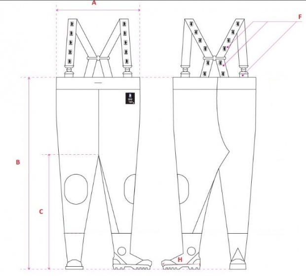 SPODNIOBUTY WODERY WĘDKARSKIE Polskie Pros r 48 Model AJ-SB01