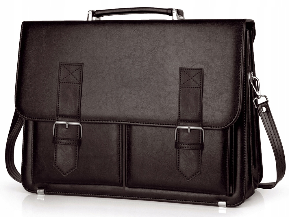 

Polska Brązowa Aktówka Teczka Listonoszka Solome