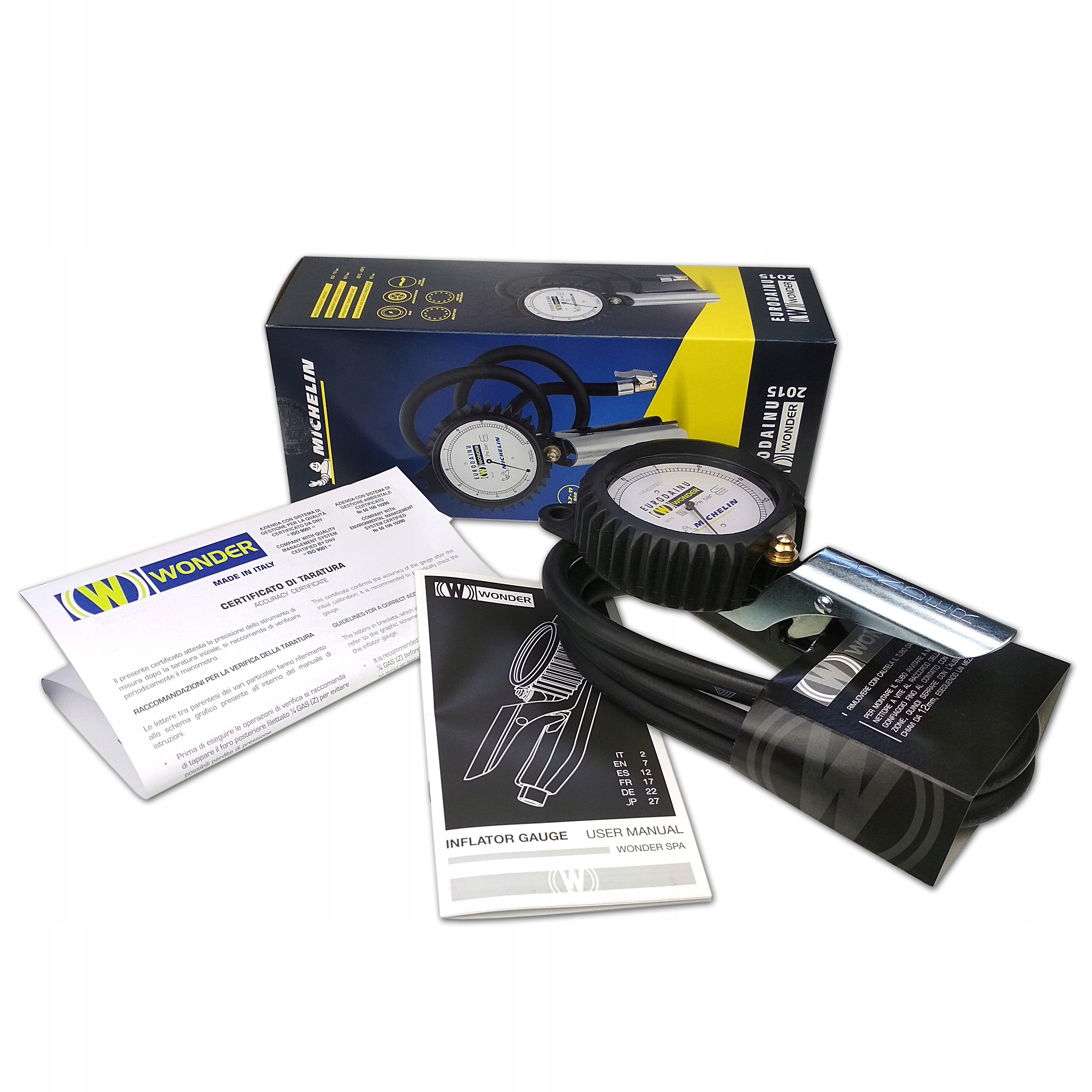 Pistolet do Pompowania Kol z Manometrem Michelin Mark Wonder