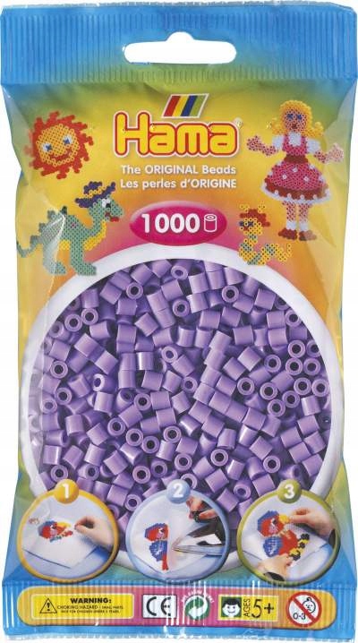 

Koraliki Hama MIDI 1000 207-45 Fioletowe Pastelowe