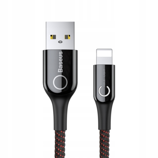 

Baseus kabel Led Usb Lightning iPhone 1m 2.4A