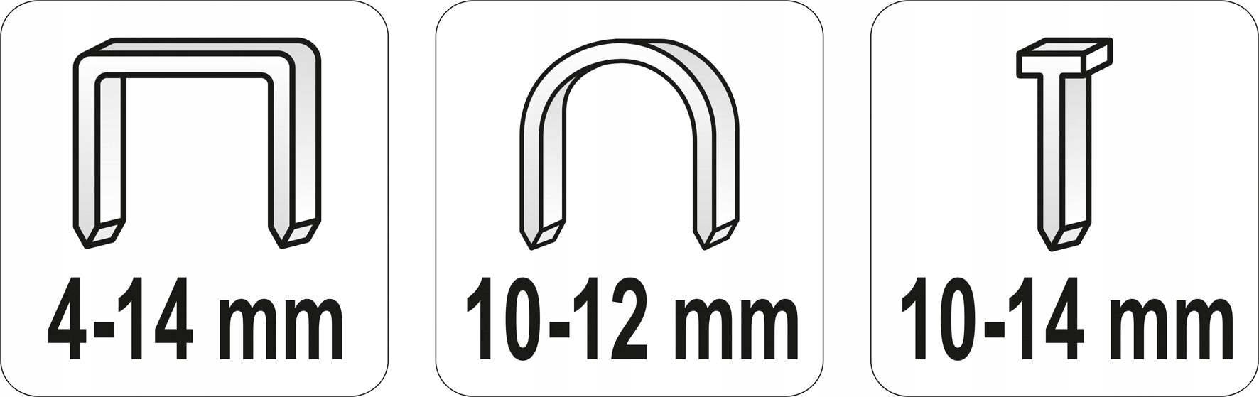 YATO ZSZYWACZ TAPICERSKI 3-FUNKC. 4-14MM YT-70020 Minimalna długość zszywek 4 mm