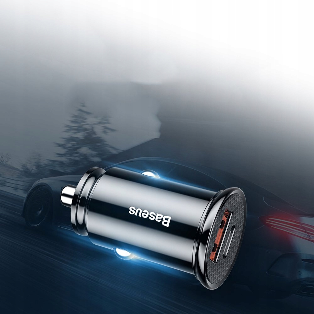 Baseus ładowarka samochodowa USB Typ C QC 4.0 Złącza USB typ C USB