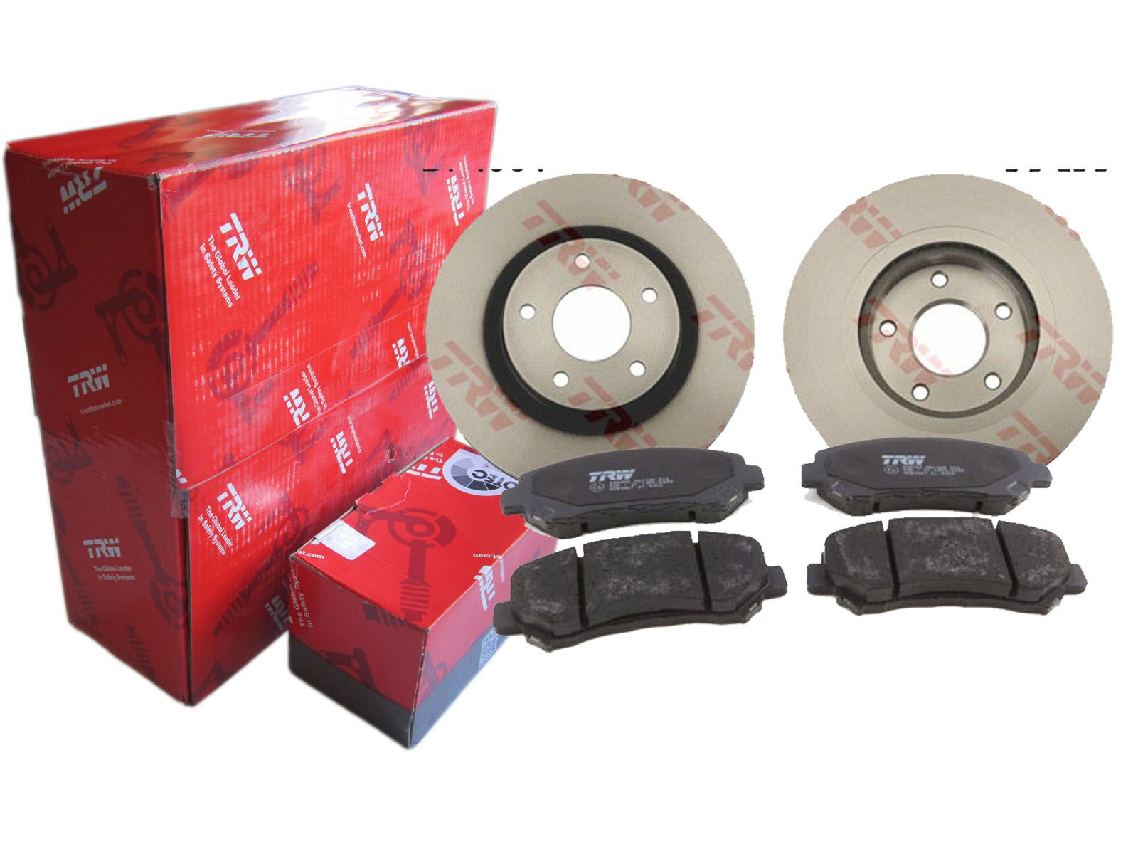 ДИСКИ + КОЛОДКИ TRW ПЕРЕДНІ NISSAN X-TRAIL QASHQAI