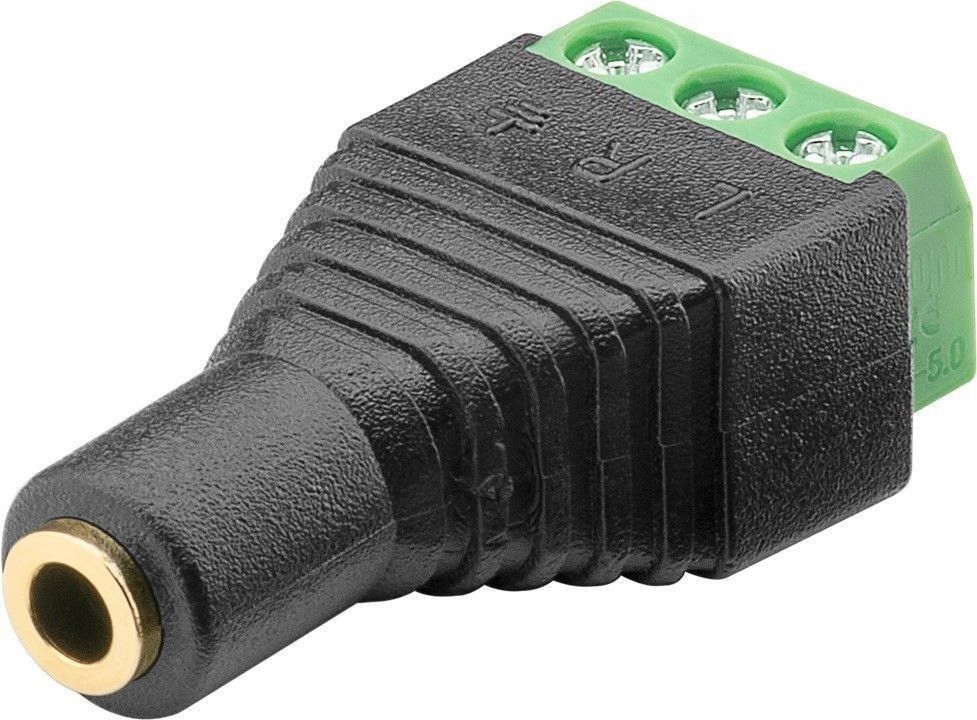 

Kostka zaciskowa 3-pin/Gniazdo jack 3,5 mm stereo