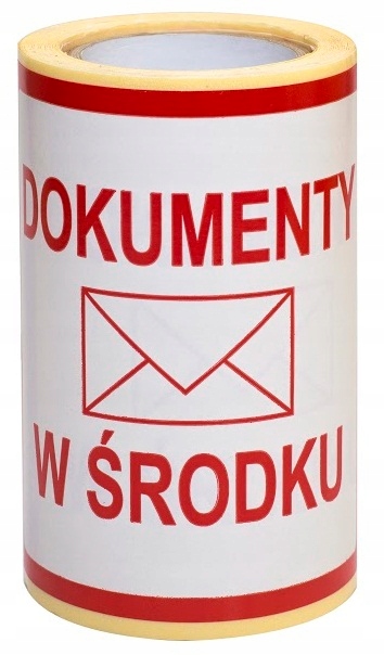 ETYKIETY KLEJĄCE Naklejki z nadrukiem DOKUMENTY