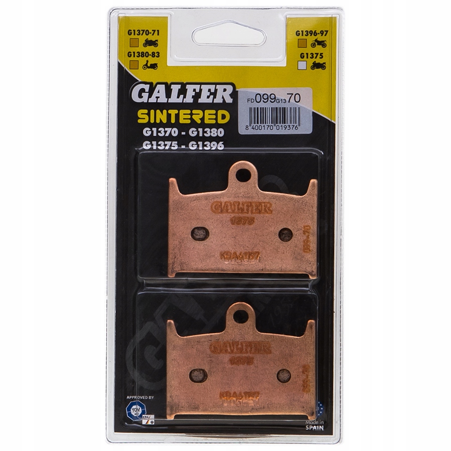 FD099G1370 - ТОРМОЗНЫЕ КОЛОДКИ SUZUKI GSF 1200 BANDIT 96-00