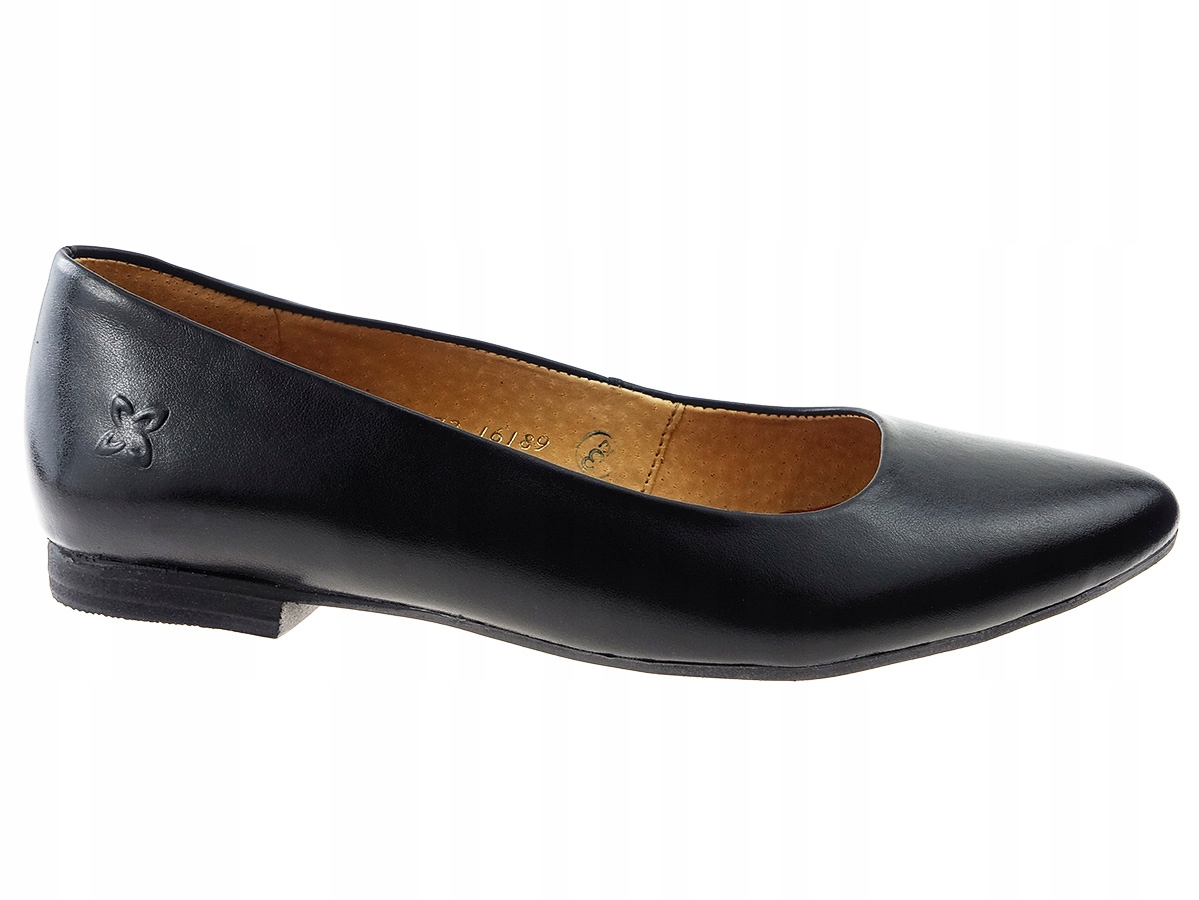 

Maciejka balerinki buty 873-01 czarne, skóra 37