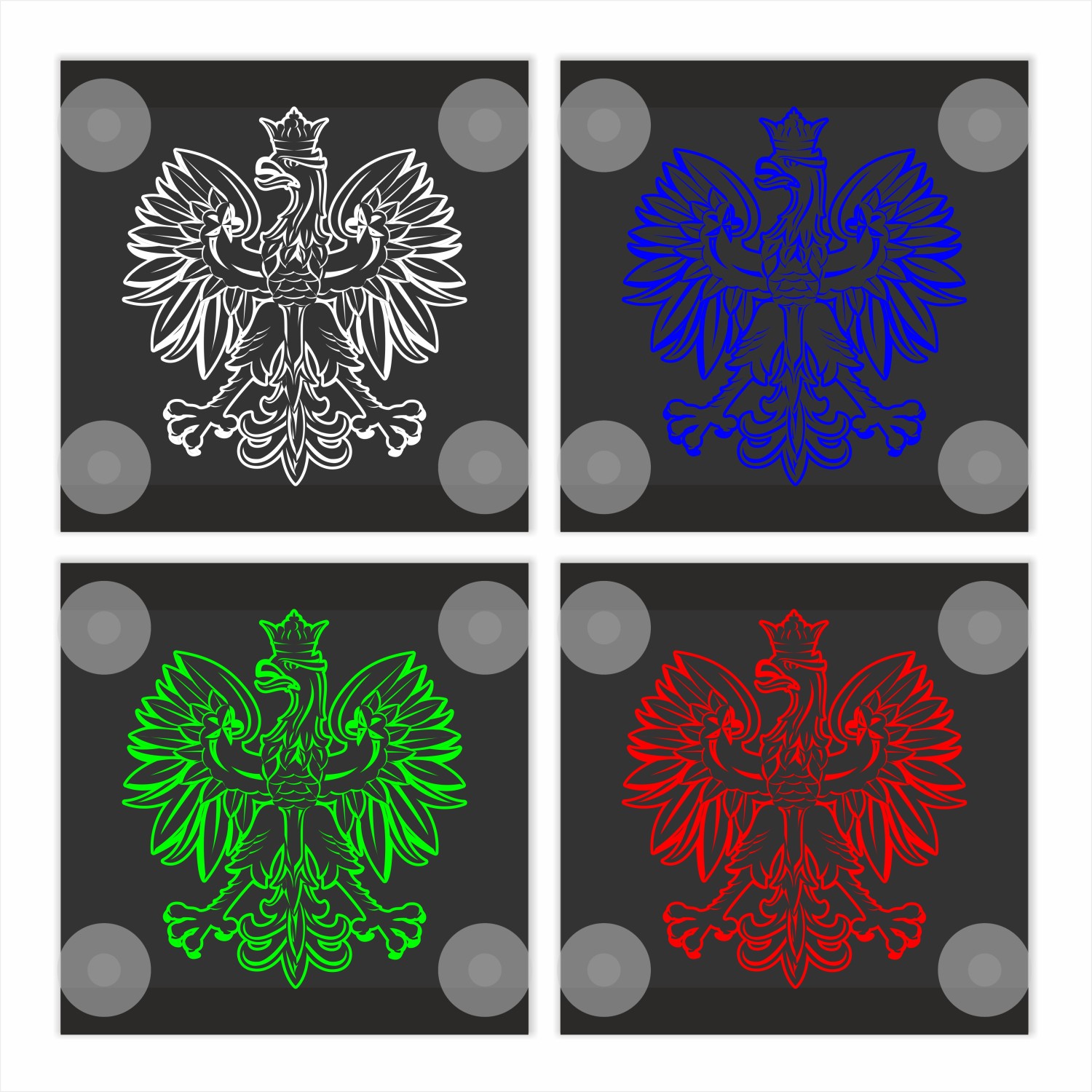 Светодиодная угловая табличка орел эмблема 2шт-24В