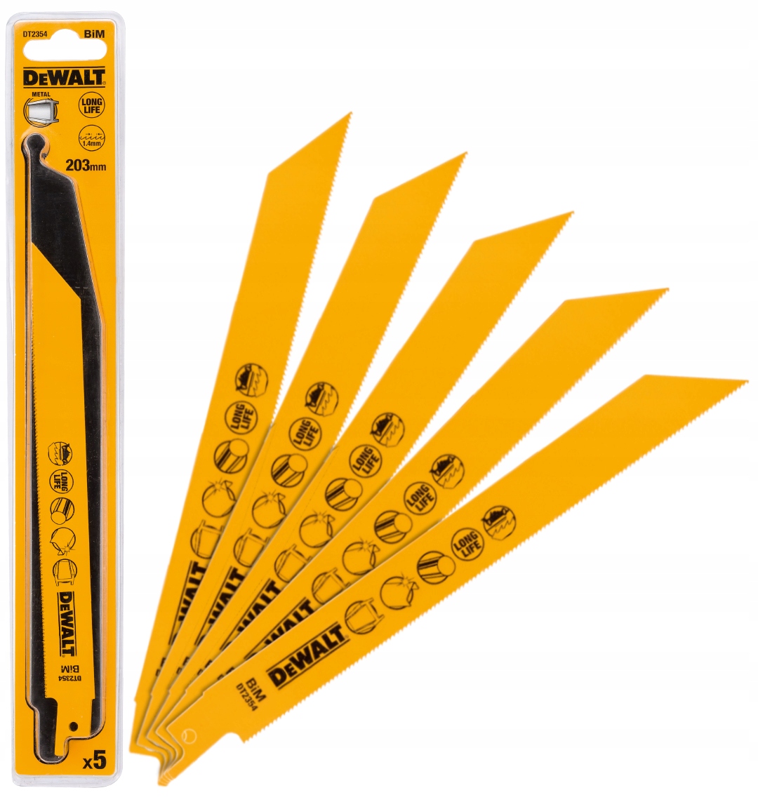 

Brzeszczoty piły szablastej meta 203 DT2354 Dewalt