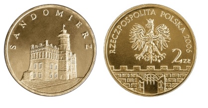 2 złote (2006) - Sandomierz Historyczne Miasta w Polsce