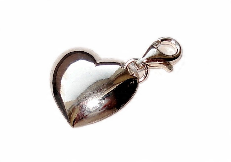 

Charms srebrne serce 14 mm Srebro 925