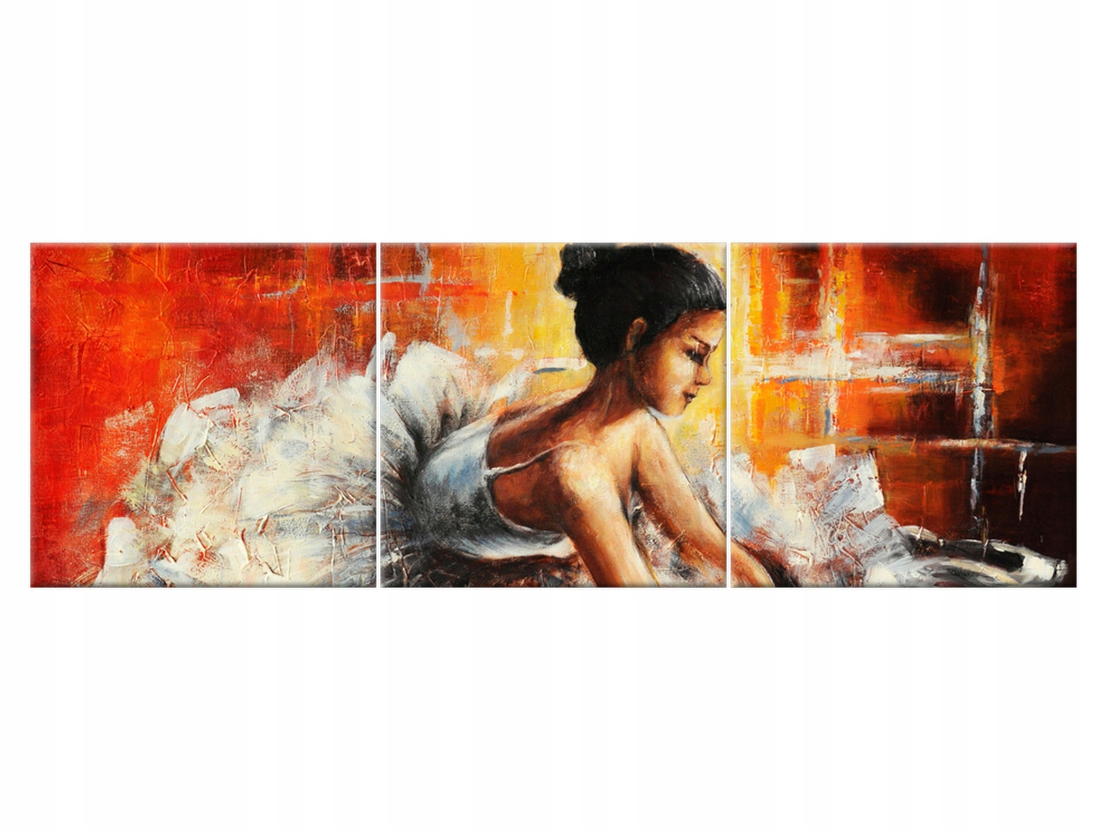 

Obraz Baletnica 150x50 Tryptyk Ludzie do salonu