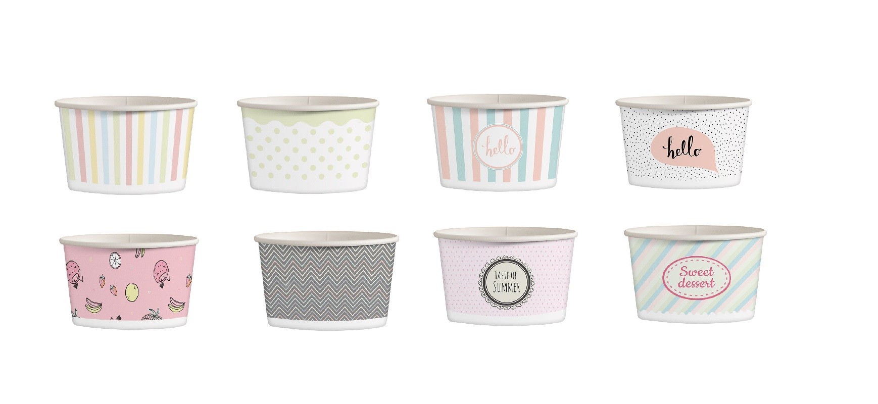 

Miski miska papierowa 245ml na lody desery 25szt