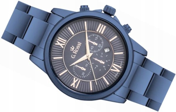Módní Pánské Hodinky G.rossi G.R6846B-6F3 Modré