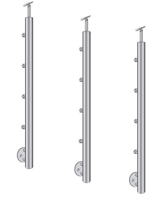 

Inox Słupek nierdzewny mocowanie boczne fi 42,4m