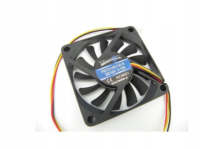 

Bestfan Wentylator 70x70x10mm 200RPM 12V 29m3/h
