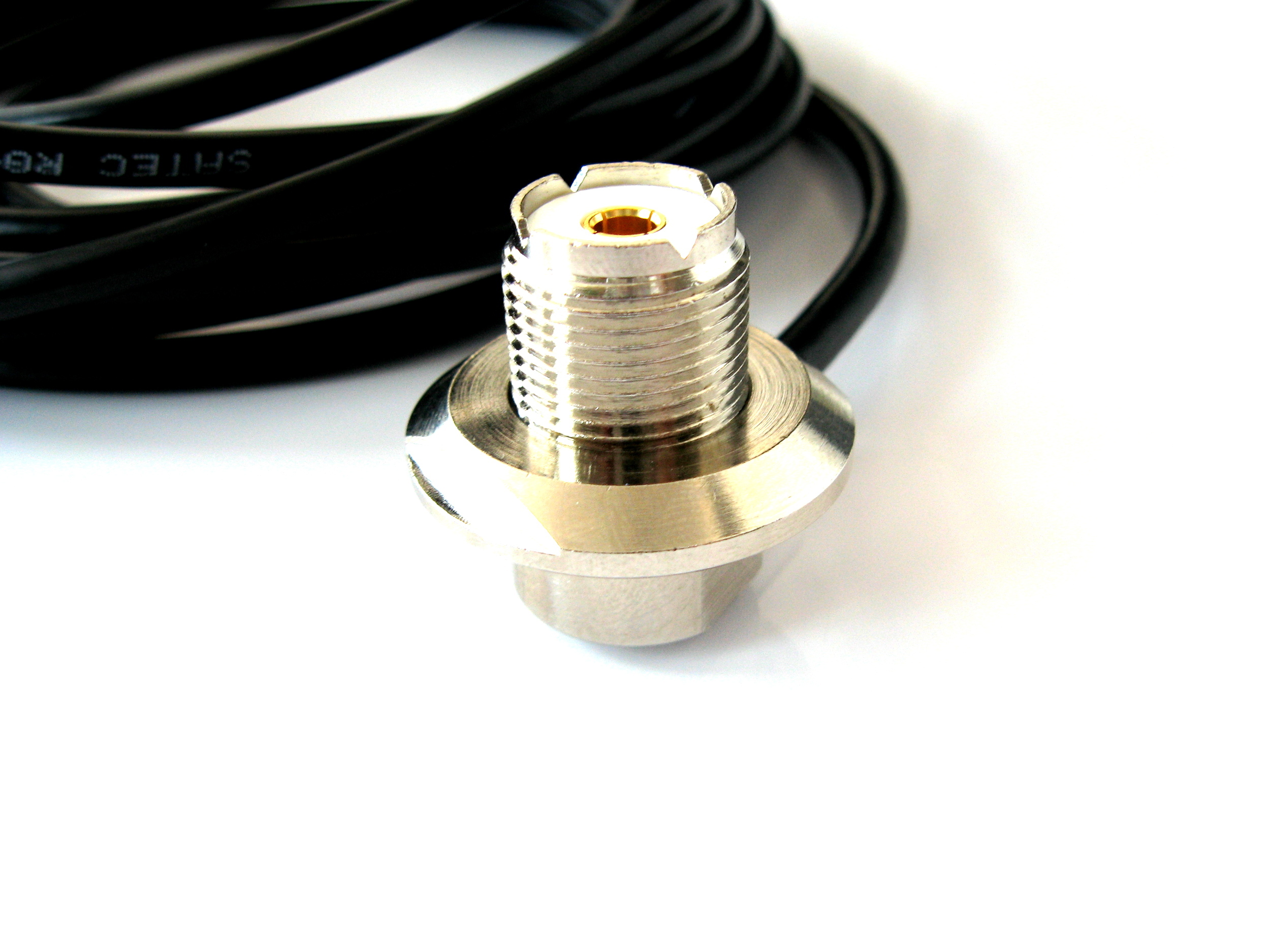 Głowica Pl płytki montaż 12mm 5m RG58 PL-259