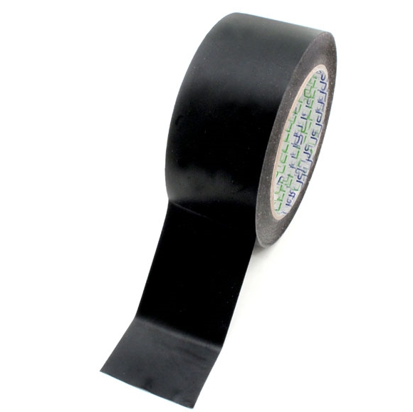 TAŚMA OSTRZEGAWCZA CZARNA OZNACZENIOWA 50 x 33 BHP DO LINII SAMOPRZYLEPNA