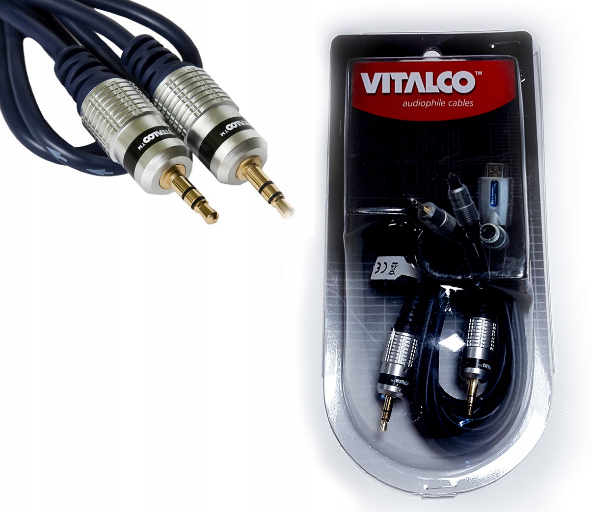 

Kabel mini Jack - Jack 3.5mm Vitalco Hi-end 2.5m
