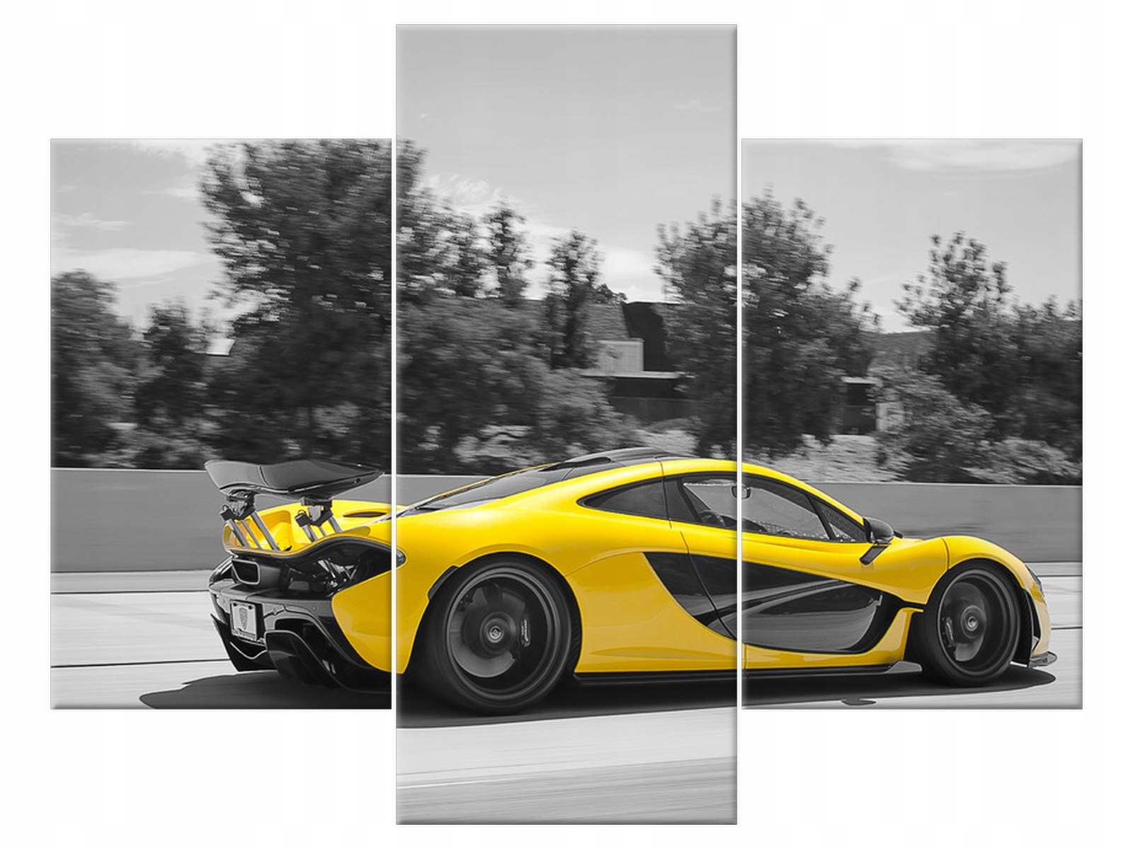 

Obraz Żółty McLaren P1 90x70 Niebo Samochód
